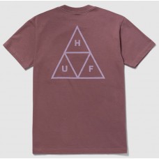 Camiseta Manga Corta HUF Set Triple Triangle Mauve